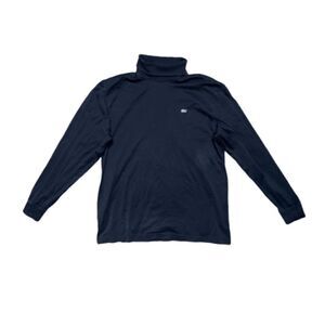 Lacoste Turtleneck Sweater Navy Blue Cotton F6478 Vintage Longsleeve Shirt 90s